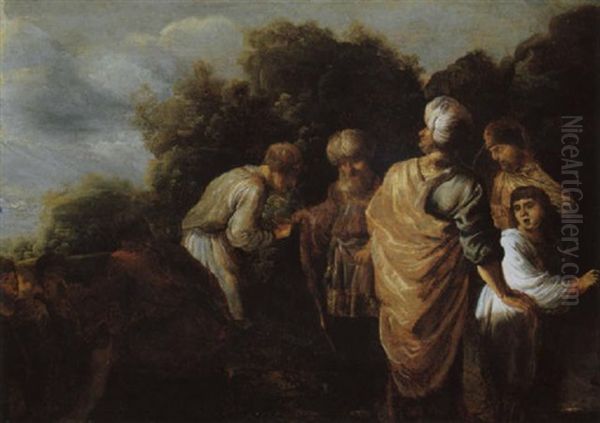 Aus Der Josephgeschichte Oil Painting by Gysbert Jansz. Sibilla