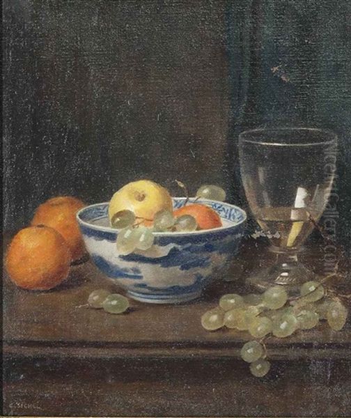 Still Life Oil Painting by Ernest Leopold Sichel