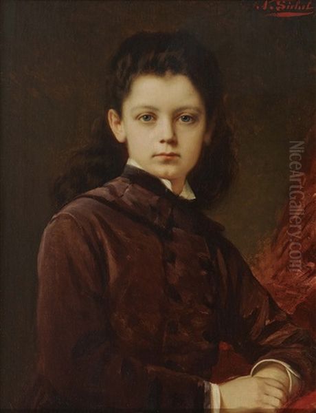 Portrait Of A Young Man Oil Painting by Nathaniel Sichel