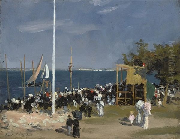 Regatta, Le Croisic Oil Painting by Bernhard Sickert