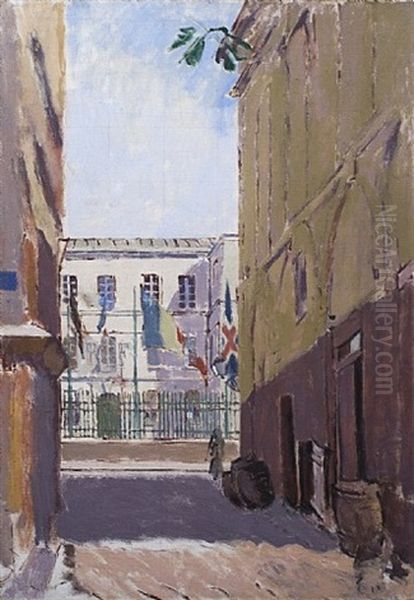 Rue Ouicangrogne, Dieppe Oil Painting by Walter Sickert