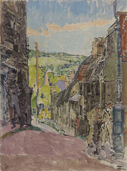 Nelson Place, Bath Oil Painting by Walter Sickert