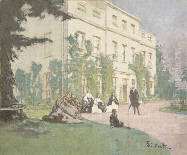 The Rectory Oil Painting by Walter Sickert