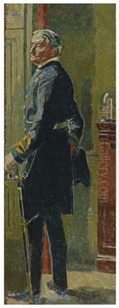 Portrait Of Rear Admiral Walter Lumsden, C.i.e., C.v.o Oil Painting by Walter Sickert