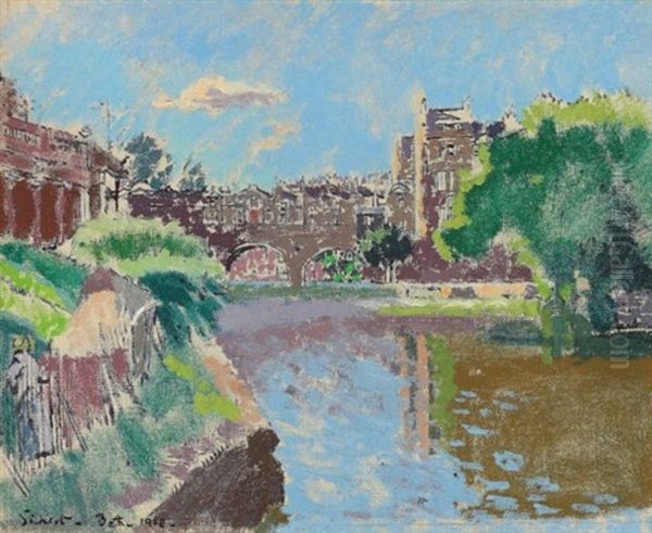 Pulteney Bridge, Bath Oil Painting by Walter Sickert