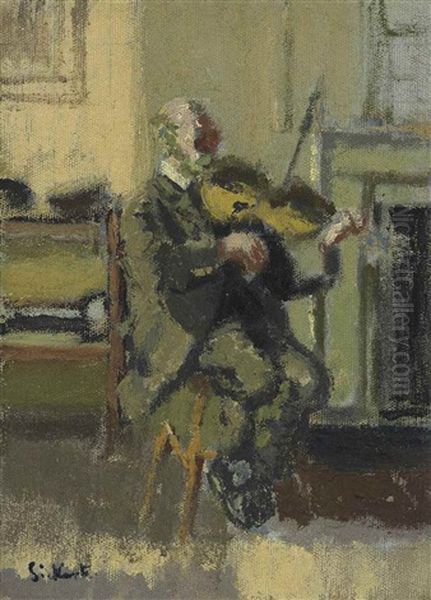 Old Heffel Of Rowton House Oil Painting by Walter Sickert