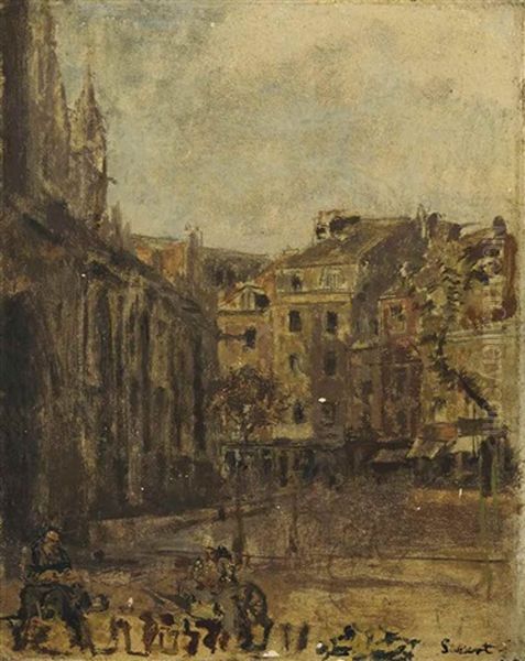 St Jacques, Dieppe Oil Painting by Walter Sickert