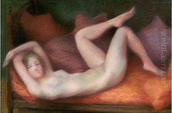 Le Repos Du Modele Oil Painting by Marie Bracquemond