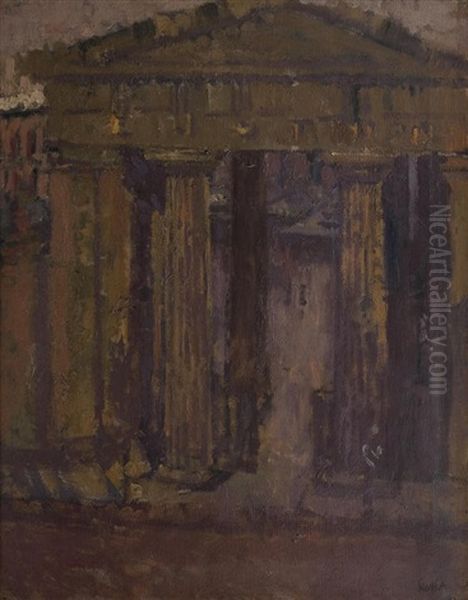 The Gateway To Euston Station Oil Painting by Walter Sickert