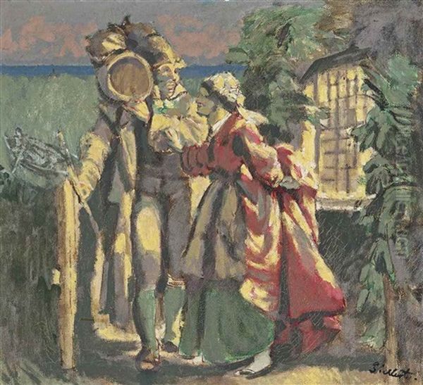 Contraband Oil Painting by Walter Sickert