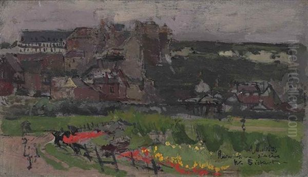 Gardens Of The Casino, Dieppe Oil Painting by Walter Sickert