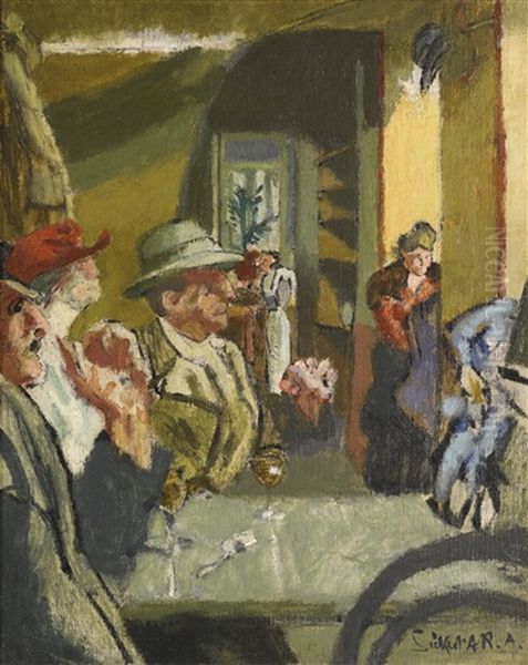 Vernet's, Dieppe Oil Painting by Walter Sickert