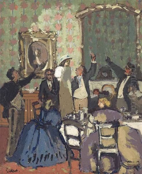 The Toast (trelawney Of The Wells) Oil Painting by Walter Sickert