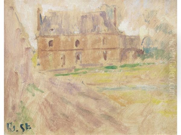 Farmhouse, Dieppe Oil Painting by Walter Sickert