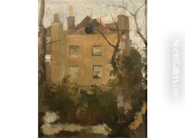 A View Of A London Town House Oil Painting by Walter Sickert