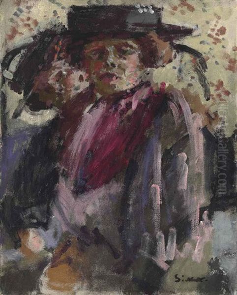 The Flower Girl; Two Women Oil Painting by Walter Sickert