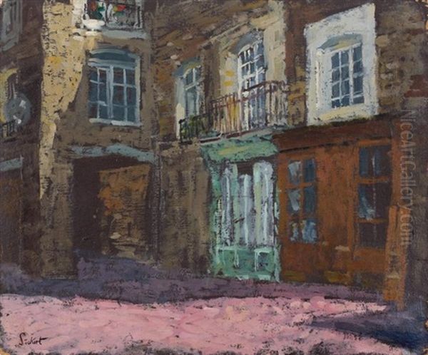 Une Rue A Dieppe Oil Painting by Walter Sickert