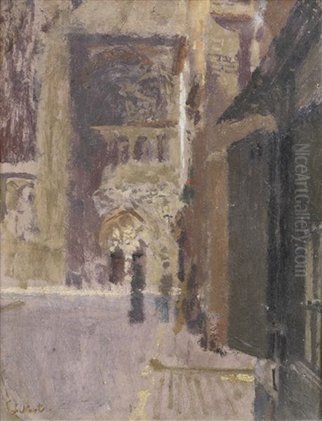 La Rue Pecquet Oil Painting by Walter Sickert