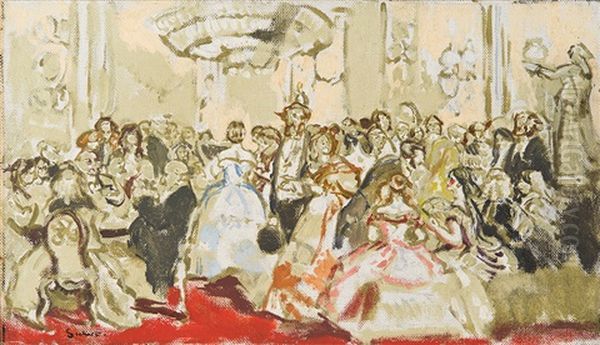 Ball Oil Painting by Walter Sickert