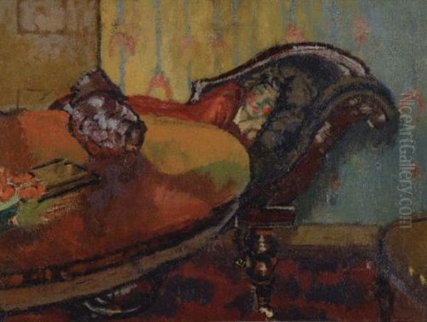 Resting: The Napoleon Iii Tobacco Jar Oil Painting by Walter Sickert