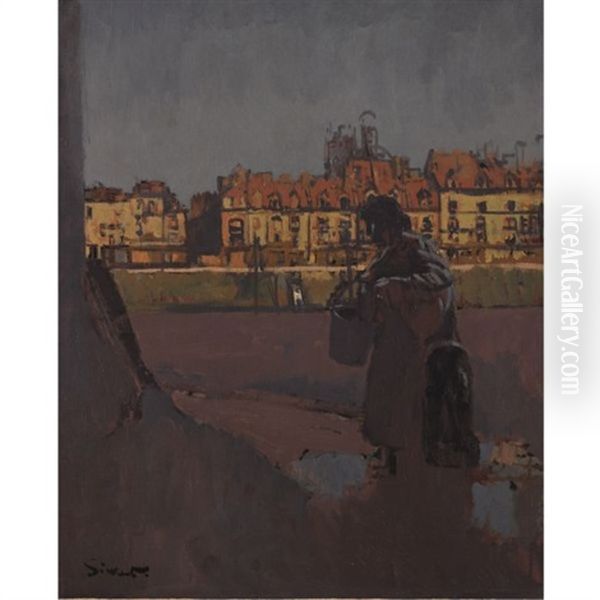 Une Dieppoise Oil Painting by Walter Sickert