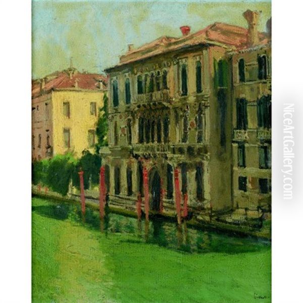 Vue Du Palazzo Montecuccoli, Dit Aussi Palais Polignac, Venise Oil Painting by Walter Sickert