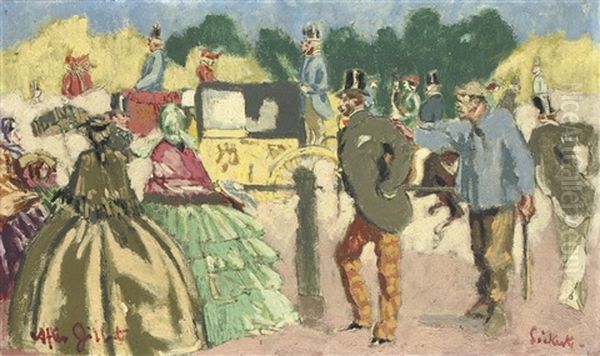 The Two Lags (after John Gilbert) Oil Painting by Walter Sickert