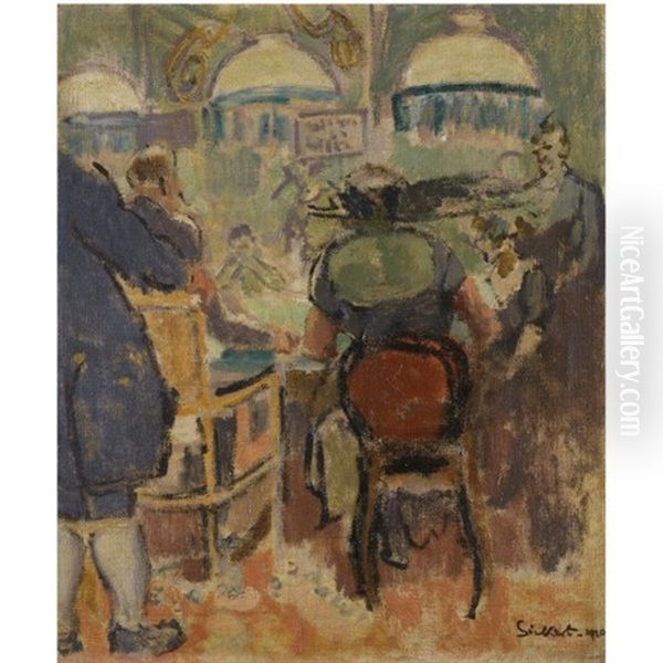 Baccarat Oil Painting by Walter Sickert