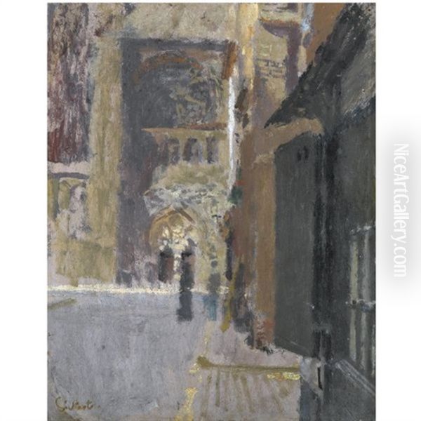 La Rue Pecquet Oil Painting by Walter Sickert