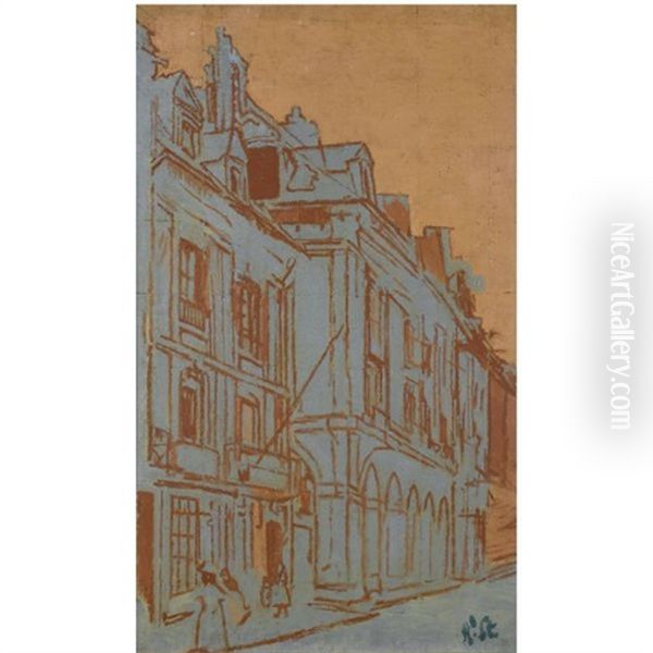 Arcades De La Poissonnerie Oil Painting by Walter Sickert