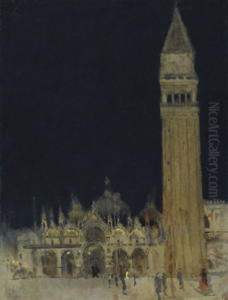 The Campanile, Venice Oil Painting by Walter Sickert