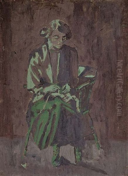 Ellen Sickert Oil Painting by Walter Sickert