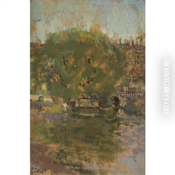 Bath, Pulteney Bridge Oil Painting by Walter Sickert