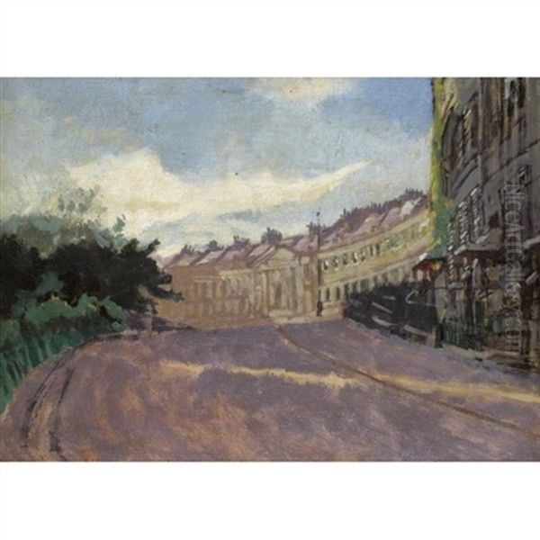 Landsdowne Crescent, Bath Oil Painting by Walter Sickert