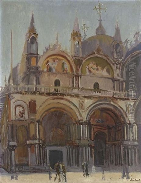 St. Mark's Oil Painting by Walter Sickert