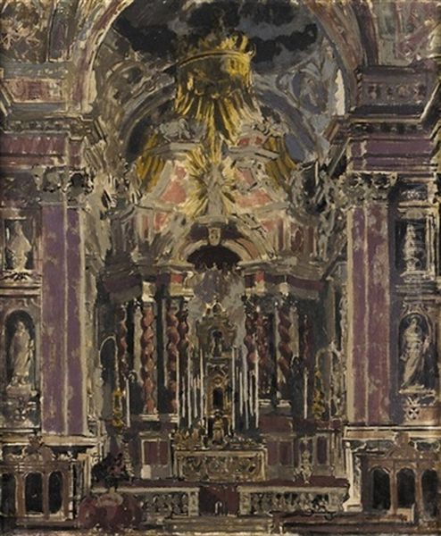 Gli Scalzi. The Church Of The Barefoot Friars Oil Painting by Walter Sickert