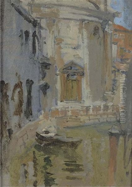 A Quiet Canal, Venice Oil Painting by Walter Sickert