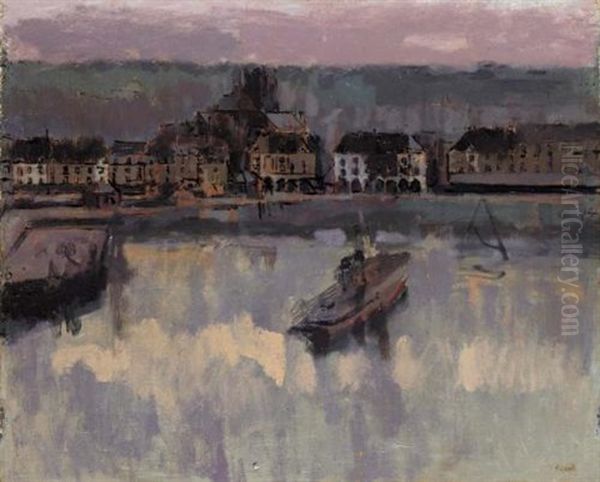 Le Bassin, Dieppe Oil Painting by Walter Sickert