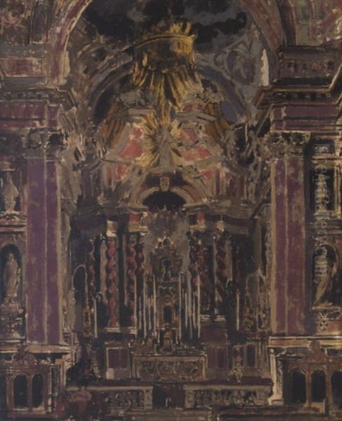 Gli Scalzi, The Church Of The Barefoot Friars Oil Painting by Walter Sickert