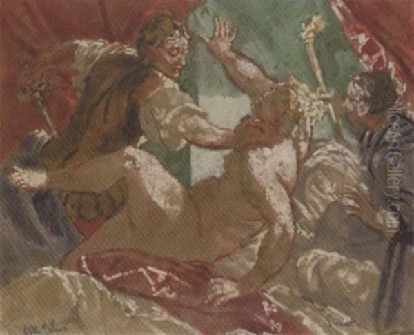 Rape Of Lucretia Oil Painting by Walter Sickert