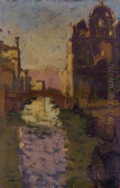 Rio Dei Mendicant, Venice Oil Painting by Walter Sickert