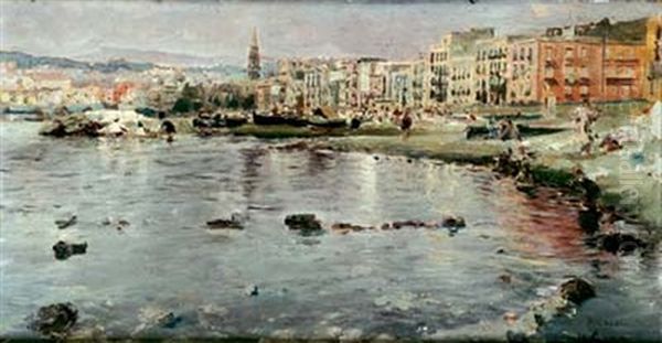 La Rade Et Le Port Oil Painting by Walter Sickert