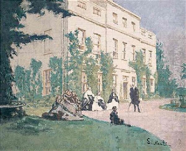 The Rectory Oil Painting by Walter Sickert