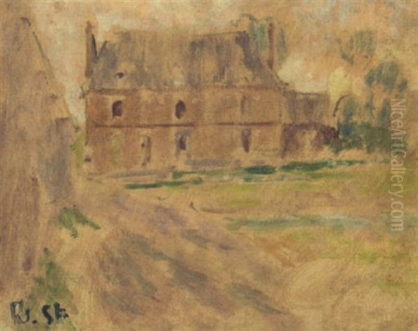 Farmhouse, Dieppe Oil Painting by Walter Sickert