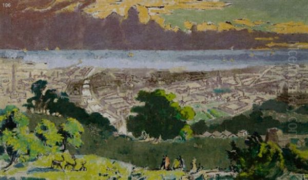 Dublin Bay From Phoenix Park Oil Painting by Walter Sickert