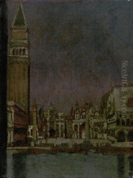 Le Palais Des Doges Au Crepuscule, Venice Oil Painting by Walter Sickert