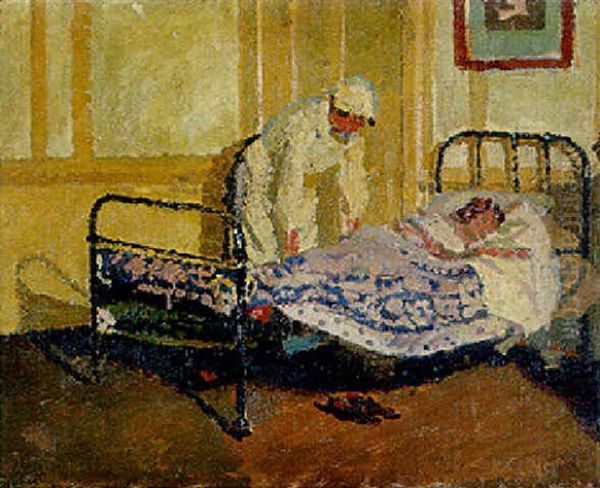 The Nurse Oil Painting by Walter Sickert