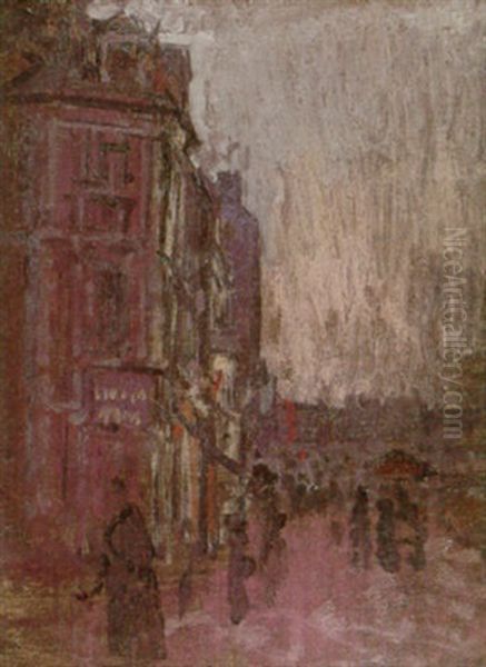 Street Scene, Dieppe Oil Painting by Walter Sickert