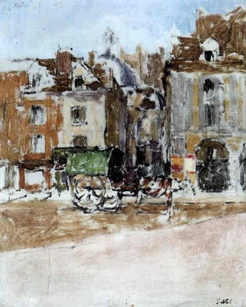 La Rue Notre Dame And The Quai Duquesne Oil Painting by Walter Sickert