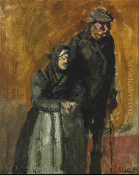 The Old Soldier Oil Painting by Walter Sickert